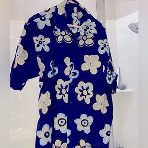 Marni x UNIQLO oversized  open collar shirt